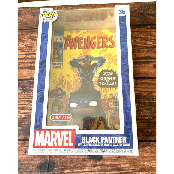 Funko Pop! Comic Covers Black Panther #36 Vinyl Collectible Exclusive Marvel Ave - Picture 1 of 6